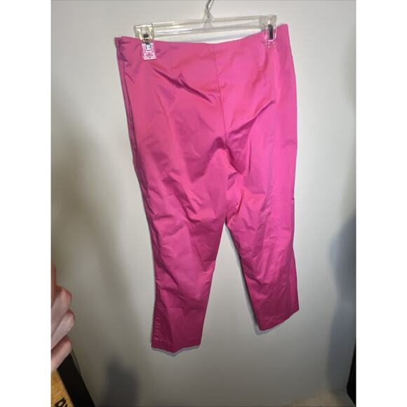 Cache Crop Pants Hot Pink Barbie Bright Happy Stretch Summer Fun Size 8 - Picture 5 of 7